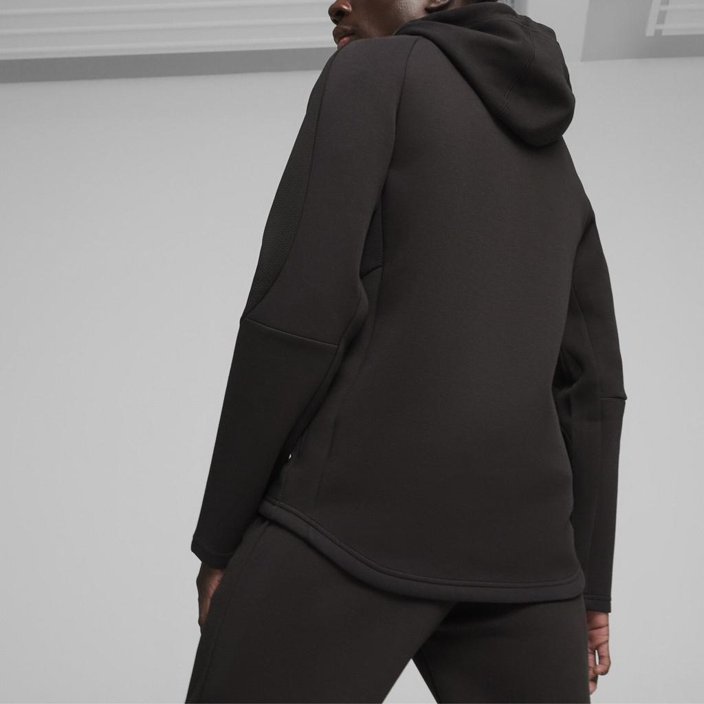 Puma Evostripe Solid Color Casual Hooded Long Sleeve Jacket Men Jacket Black 681184-01