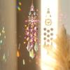 Crystal Hanging Ornament Sun Moon Crystal Pendant New Suncatcher Wind Chimes  Courtyard