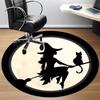 1PC Witch Moon Office Round Area Rug, Mat Suitable For Office, Under Office Chairs Bedroom Living Room Home Decor, Room Deco