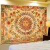 Mandala Style Sun Tapestry Sun and Moon Wall Rug Backdrop Wall Hanging Blanket  Home Decor