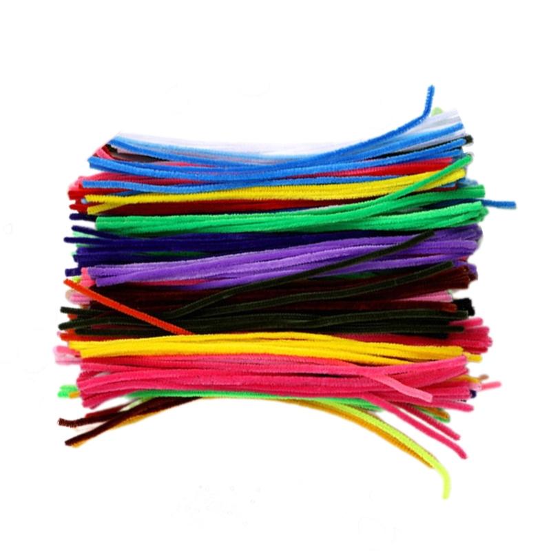 Ершики для чистки трубок Синельные стержни Разноцветные Пушистые палочки Рукодельные Художественные принадлежности Пушистая проволочная палочка для детей и малышей