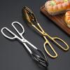 Stainless Steel Food Tong Slotted Long Handle Multifunctional Cake Bread Dessert Buffet Salad Steak Barbecue Serving Clip Clamp Kitchen Supplies