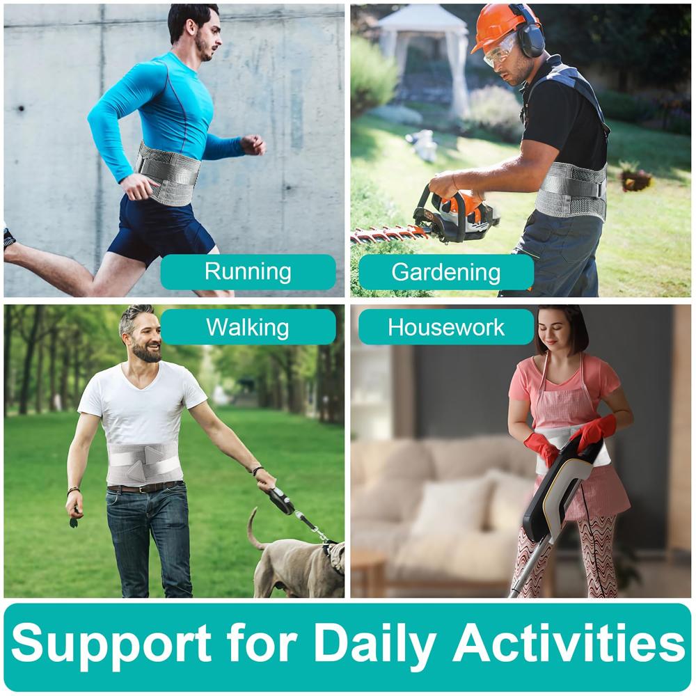 Пояс для поддержки спины профессионального уровня - Целевое облегчение боли при ишиасе, грыже межпозвоночного диска - Регулируемая компрессия для ежедневного использования