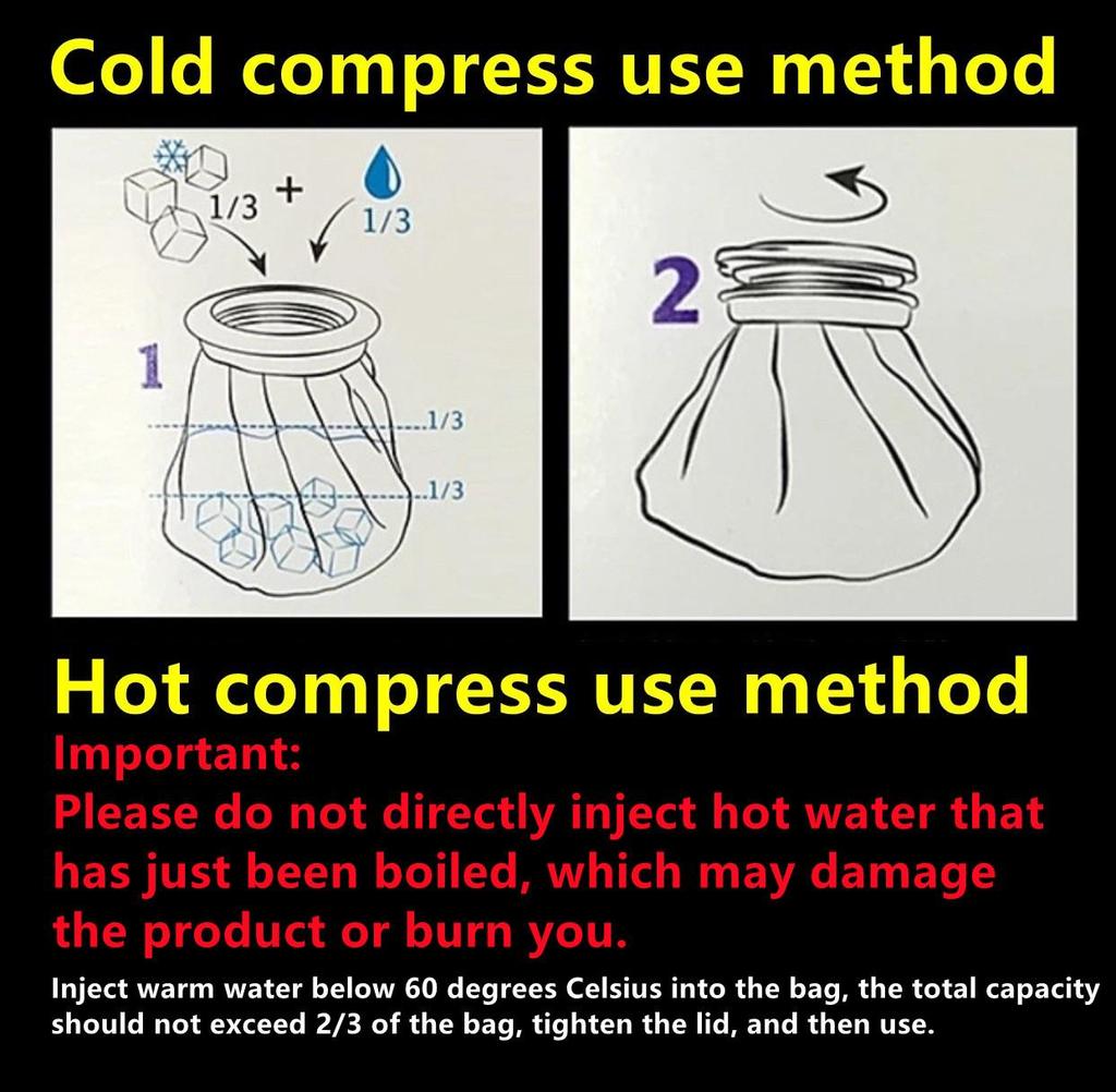 Многоразовый пакет со льдом, мешок для холодной и горячей воды, холодные пакеты для взрослых для травм, релаксации, зубов мудрости, усталых глаз
