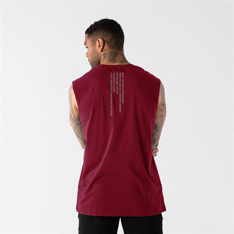 Muscleguys Трендовый спортивный жилет с персонализированным принтом, профессиональная футболка без рукавов для спортзала, доступны 5 цветов, мужские майки для фитнеса, бодибилдинга