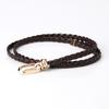 Women Thin Skinny Dress Ladies Dress Cummerbands Braided Belt Pin Buckle Waistband Weave Waist Band