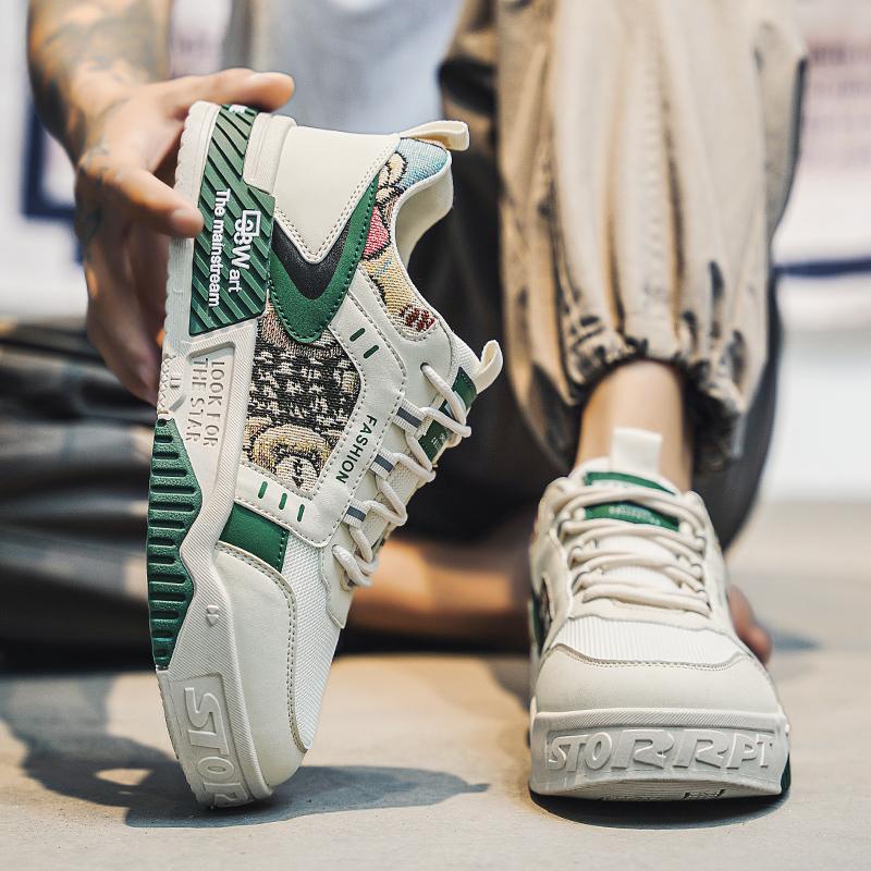 Модные мужские повседневные кроссовки на платформе, новая модная уличная мужская обувь для бега, обувь для теннисных тренировок для мужчин, вулканизированная обувь на шнуровке