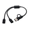 USB + Type C к OTG Многопортовые хабы Кабель-разветвитель для планшета, мыши, клавиатур, USB Type C адаптеры, конвертеры