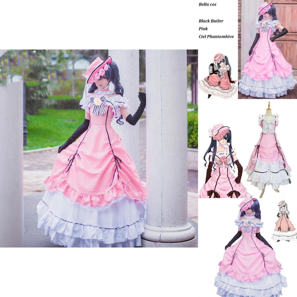 Изысканное викторианское платье Сиэля Фантомхайва из аниме «Темный дворецкий», костюм для косплея для женщин