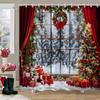 Christmas Gifts Shower Curtain Xmas Tree Winter Forest Cedar Nature Landscape Home Wall Hanging Fabric Bathroom Curtains Decor