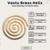 Brass Helix Vastu Remedies for North-West Main Door, Entrance, Kitchen, Bedroom Vaastu Dosh Defects Home, Office, Shop, Factory (1pc)