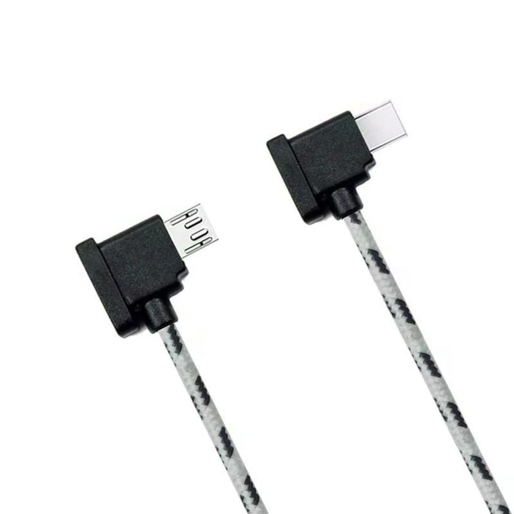 Угловой USB C на USB 5-контактный адаптер-кабель 90 градусов L-образной формы для контроллеров БПЛА Mini 2/Air 2 и смартфонов