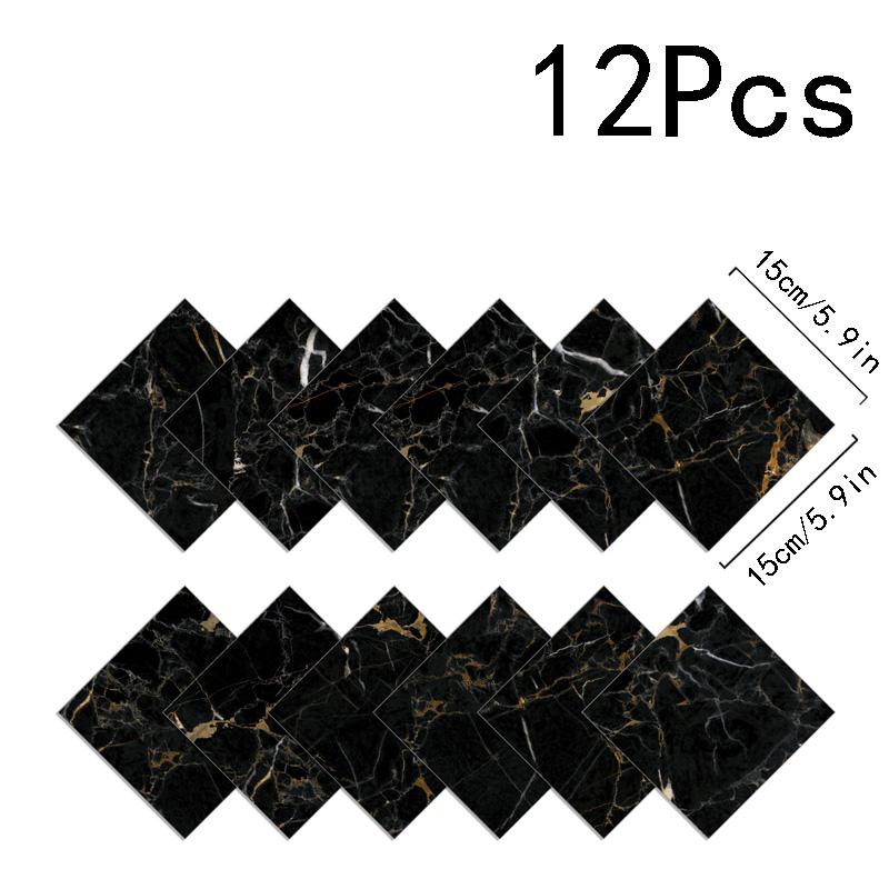 12 шт./компл., украшение для дома, искусственные водонепроницаемые обои для гостиной, ванная комната, мраморная плитка, настенная наклейка