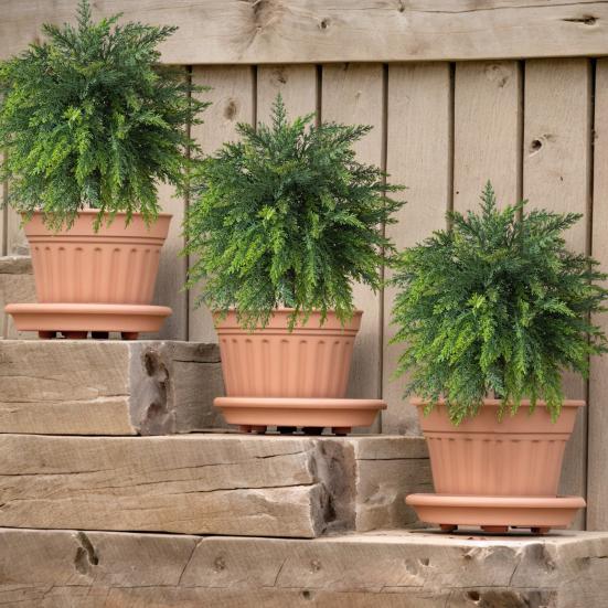 Искусственный топиарий из сосны Реалистичные искусственные сосновые кусты Искусственная зелень с шипами Рождественский топиарий для дома В помещении Передняя веранда Наружный декор