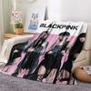 1 шт. Фланелевое одеяло с принтом BLACKPINK, Высокое качество, Для всех сезонов, Декор для дома, Тепло и уют, Идеально для рождественских подарков