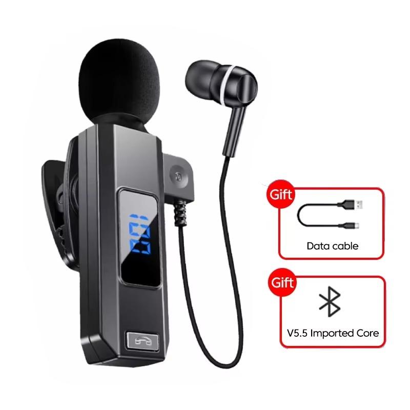 Беспроводные наушники Bluetooth с петличным микрофоном, спортивные, устойчивые к поту, высококачественные наушники с функцией шумоподавления для звонков