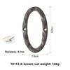 Retro Old Large Brown Embroidery Forged Cast Iron Digital House Number Wrought Iron Creative Hotel House Number Plate Decorative Plate
