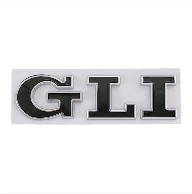 3D Metal GLI Logo Car Rear Trunk Letter Badge Decal Emblem Sticker Accessories For Volkswagen Golf Bora VW Jetta MK4 MK5 MK6 MK7 BAM1