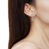 Chanel 23S Heart Double C Metal Earrings Women Earrings Gold Silver ABA909-B10902-NO032