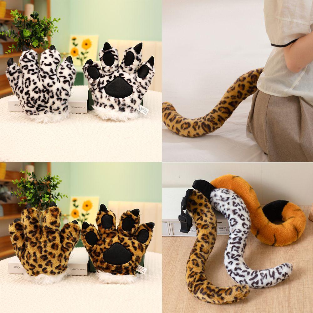Soft Padded Simulated Tiger Tail Fluffy Animal Stuffed Toys Cosplay Costume Accessories