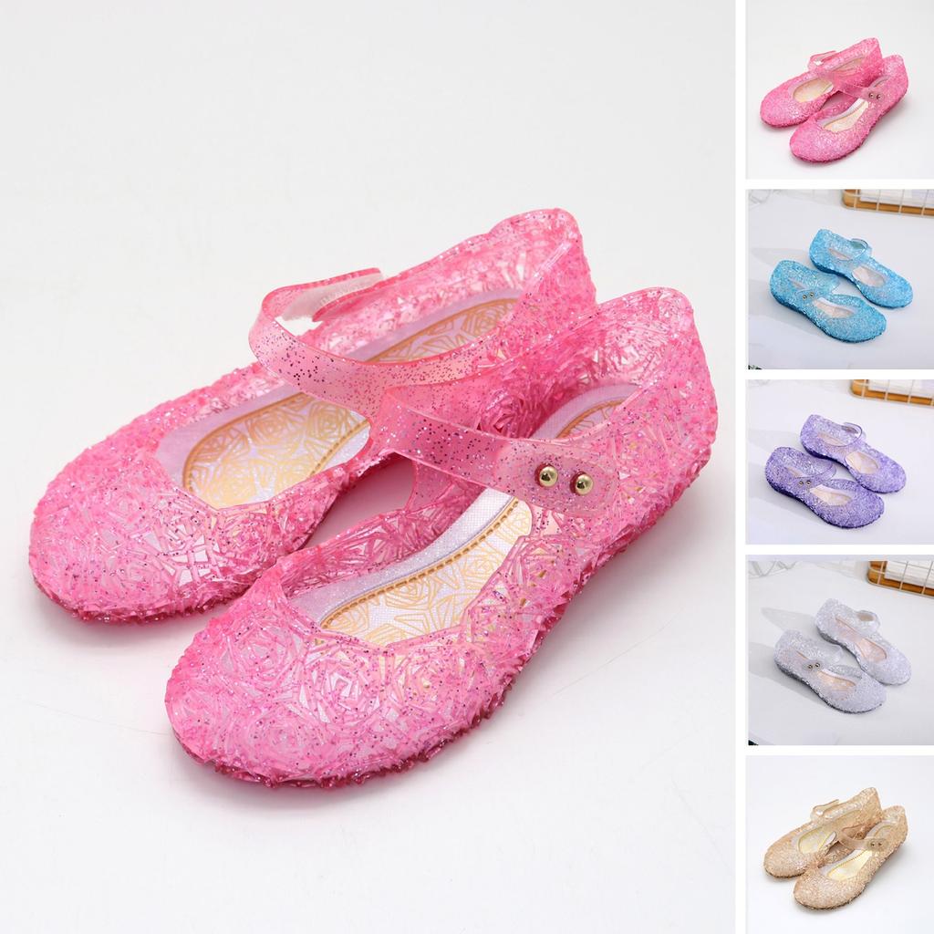 Girl Princess Shoes Performance Shoes Bag And Girl High Heels Children's Crystal Sandals