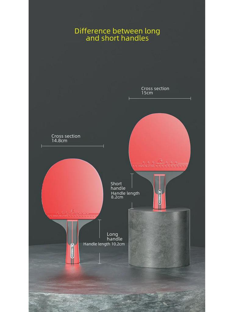 Professional Table Tennis Racket - One, Two, Three Star, Vertical/Horizontal for Training & Entertainment