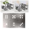 Welding Practice Cube Kit DIY Training Set for Lovers Decorative 6.6x6.6x6.6cm Plate