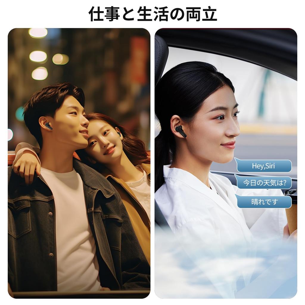 Беспроводные Bluetooth-наушники с ENC-шумоподавлением, LED-индикатором уровня заряда батареи, автоматическим Bluetooth-подключением, быстрой передачей звука, совместимые с, идеально подходящие для бизнеса и работы в сфере доставки