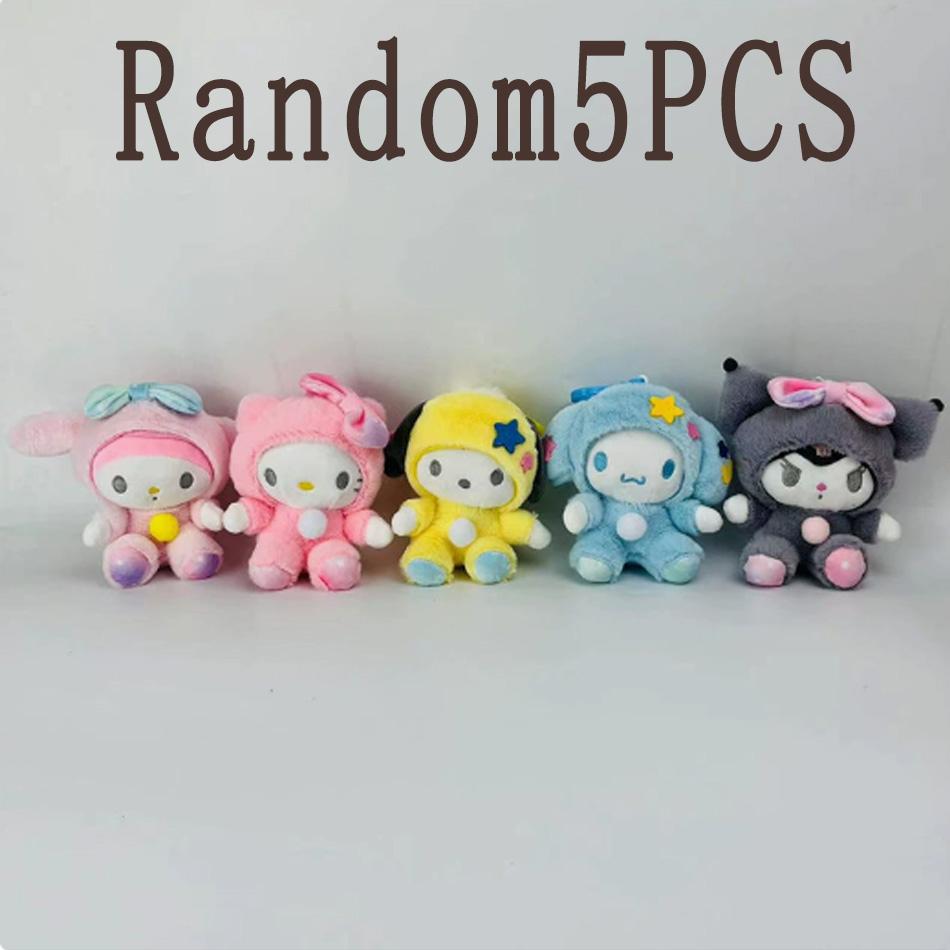 Пижама Sanrio со звездами Куроми Мой Мелоди Пом Пон Пюрин Почакко Плюшевые Игрушки Брелок Фигурка Детский Подарок Плюшевая Кавайная