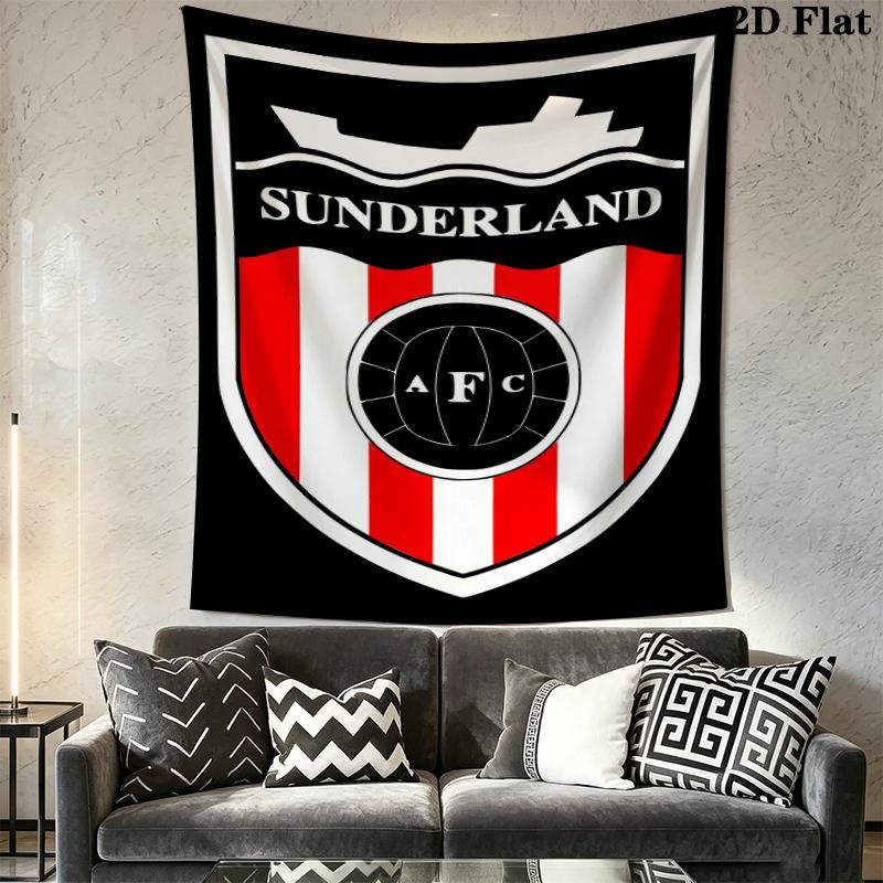Sunderland Wall Tapestry Aesthetic Wall Hanging Printed Fabric Blanket Decorative Tapestries for Bedroom Living Room Home Decor