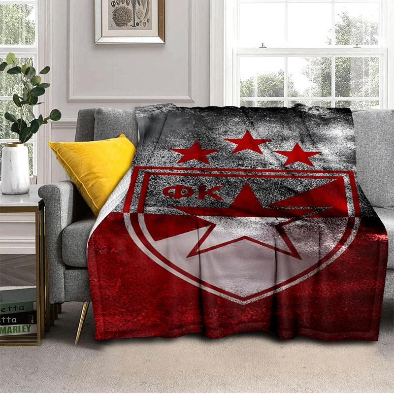 Crvena Zvezda Blanket Suitable for Sofas, Beds, Offices, And Camping - Perfect Gift for Halloween Christmas