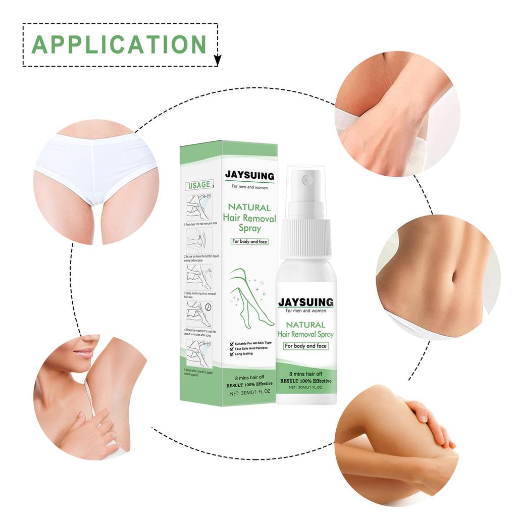 Smooth Delicate And Mild Hair Removal Under Armpit And Legs Spray Cleaning Care Spray 30ml