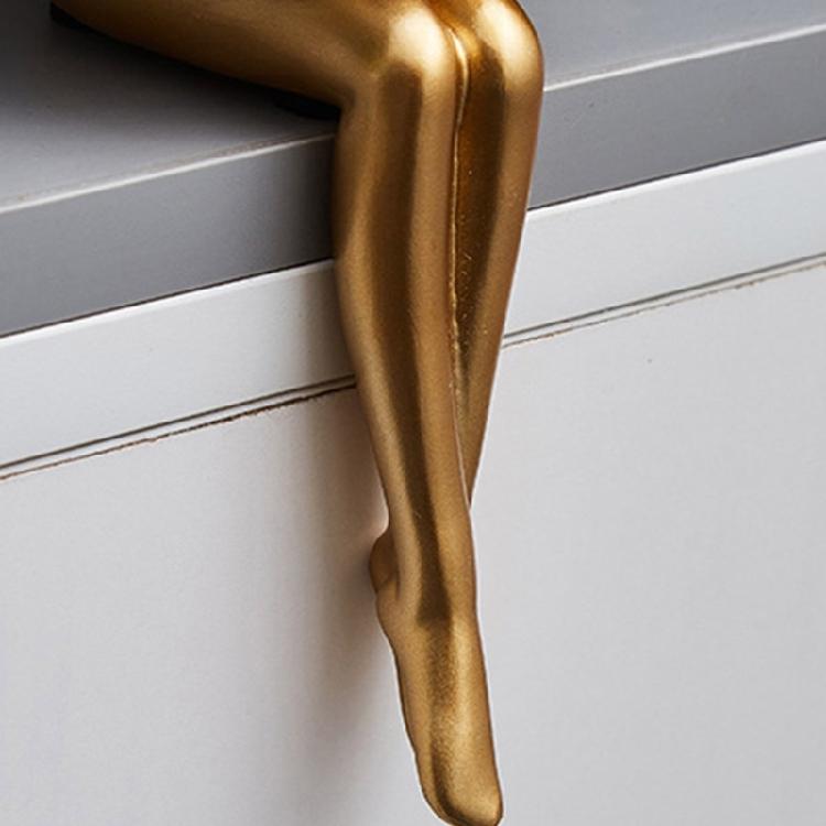 Художественные смолы Фигурка Девушки-облака Скульптура Мыслителя Статуэтка абстрактного искусства для украшения стола или книжной полки Подарок