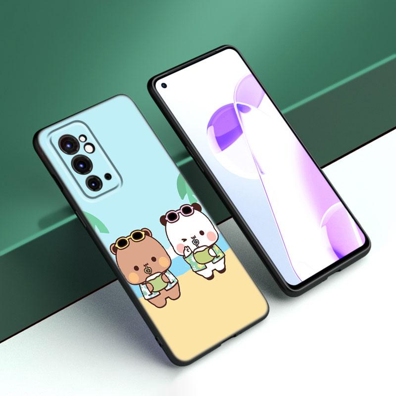 Cute BuBu DuDu Black Silicone Phone Case For OnePlus 9 10 11 12 ACE 2V Pro 9RT 10T 10R Nord CE 2 3 Lite N10 N20 N30 5G