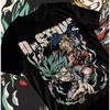 Dr.Stone Suika Футболка Сэнку Исигами Тайдзю Оки Рюсуй Аниме Черная Подарочная Футболка 2025SS Аниме Футболка Повседневная Хлопковая Оверсайз Футболка