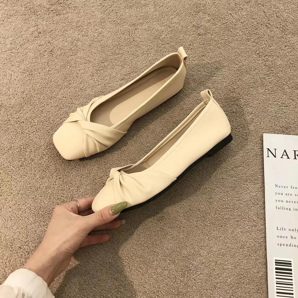 Fashion Gentle Soft Flat Oes Single Casual Women's Oes Andmother Versatile Flat Bot Rubber Outsole