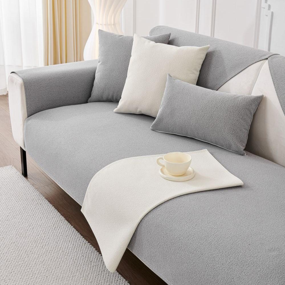 Сплошные цветные чехлы для диванов для гостиной, противоскользящие пылезащитные чехлы для диванов, универсальные четырехсезонные диваны, водонепроницаемая подушка для дивана