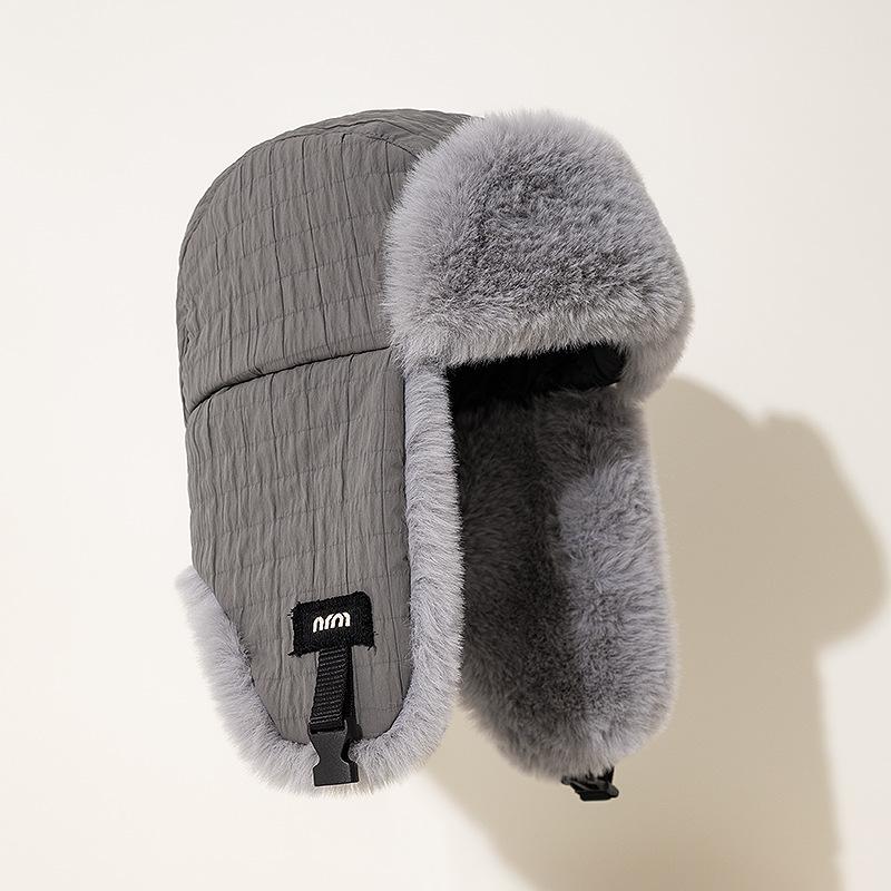 Плюшевая кепка Lei Feng, мужская, утолщенная, защитная кепка для ушей, женская, теплая, ветрозащитная кепка для езды на велосипеде, зимняя, для катания на лыжах, защита от холода, уши