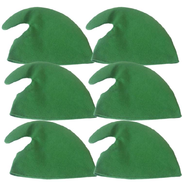 Набор из 6 фестивальных шляп на Рождество, ручная работа, реквизит для вечеринок и косплея, удобные головные уборы, аксессуары для праздничной одежды