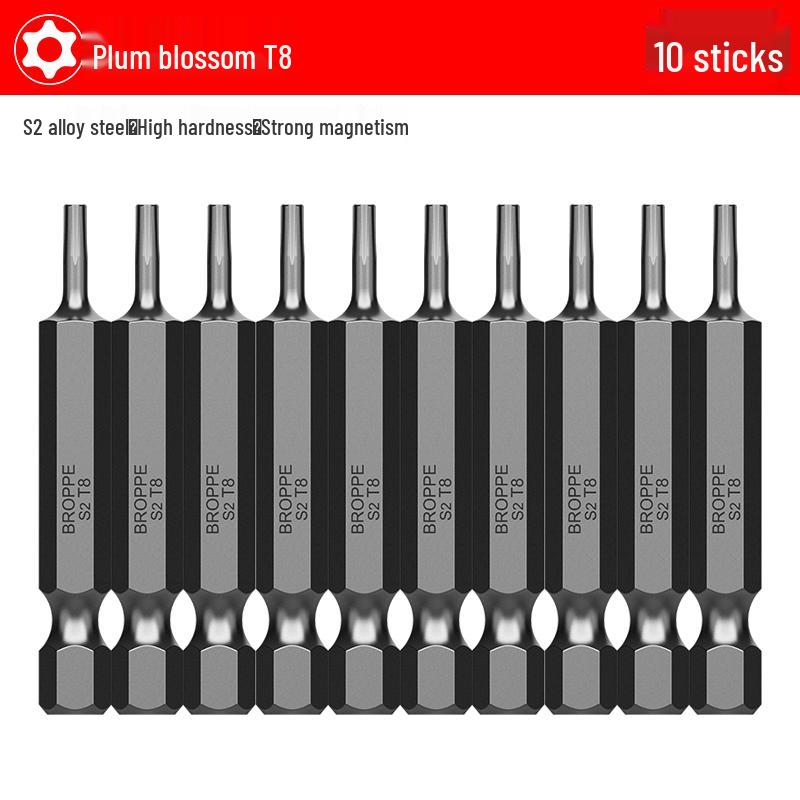 S2 Steel Magnetic Phillips & Slotted Screwdriver Bits Set for Electric Hand Drills and Pneumatic Tools