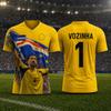 Vozinha 1 Кабо-Верде Футболка вратаря 2026 Футболка для фаната Мужская Женская Детская Летняя Спортивная Футболка Y2K Повседневная Тренировочная Майка