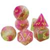 Набор семигранных игральных костей D&D смешанных цветов с тубусом для реквизита для настольной игры, принадлежности для настольных игр