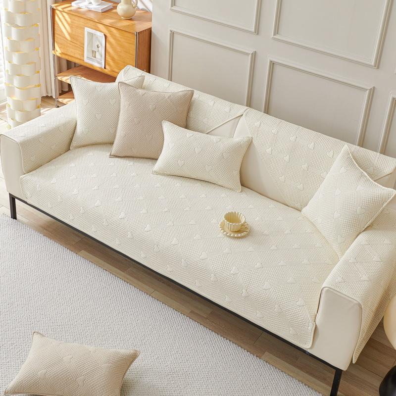 Sofa Cushion Pure Cotton Four-Season Universal Fabric Non-Slip Sofa Cover Cover Cloth Modern Simple And Advanced Cotton Seat Cushion