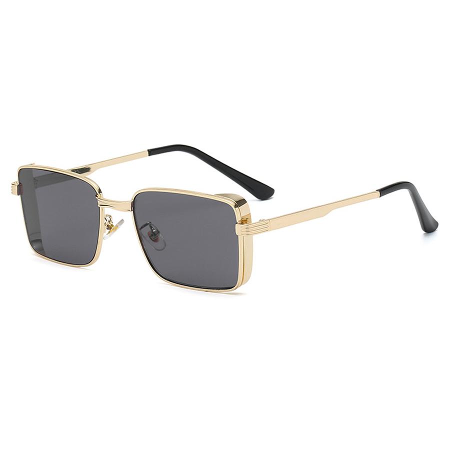 Classic Square Steampunk Sunglasses Luxury Brand Designer Men Women Retro Rectangle Punk Metal Frame Sun Glasses Uv400