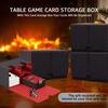 Shuiling Deck Case, Trading Card Case, Deck Box, Storage Box with Dice and Damage Counter Organizer, Magnetic, Leather, Holds Approximately 200 Cards,