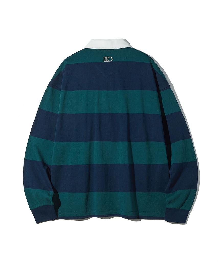 DTHIRTYONE League Stripe Rugby Polo (Navy)