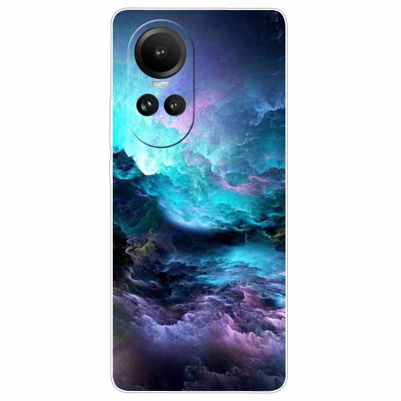 Чехол для Oppo Reno 10 5G CPH2531 Силиконовый Расписной Кот Животные ТПУ Мягкий Мраморный Coque для Oppo Reno10 Pro 5G CPH2525 Чехол для Телефона