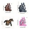 Horse Head Iron On Patches Applique Patches Animal Repair Patches Pony Embroidery Patches for Clothes Bag Decoration