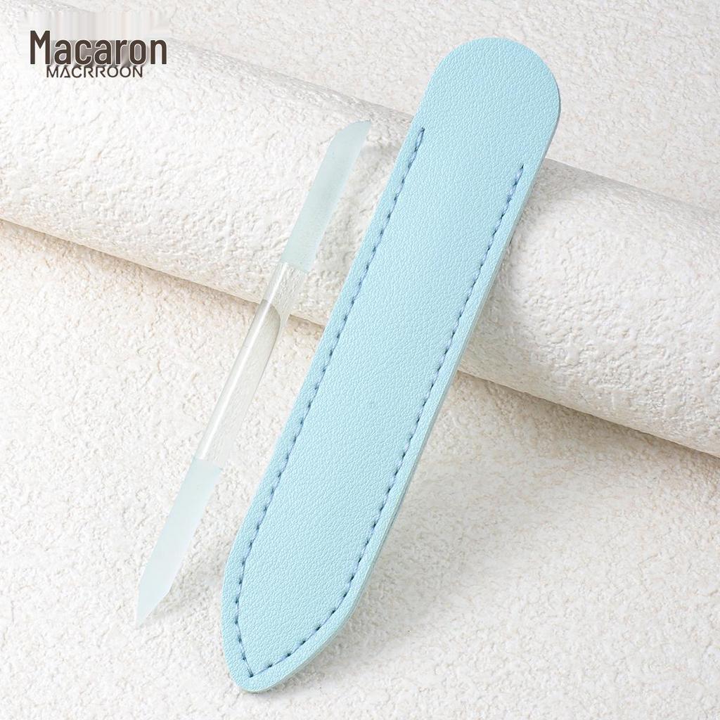 Двусторонний синий нано-кристаллический напильник и баф для ногтей - Инструмент для маникюра с мелким зерном