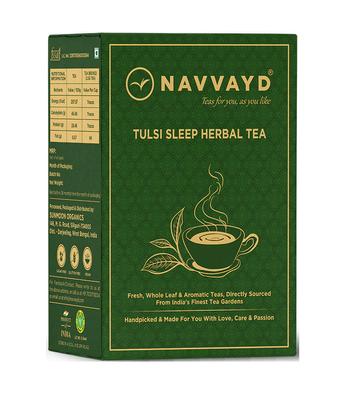 Травяной чай с Тулси для здорового сна (100 г), Tulsi Sleep Herbal Tea,  Navvayd